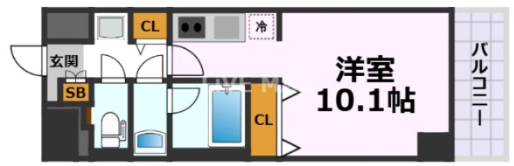 ノヴェル新栄の物件間取画像