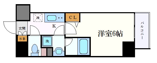 ディアレイシャス東別院の物件間取画像