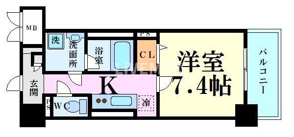 シャルマンソワレ名駅の物件間取画像