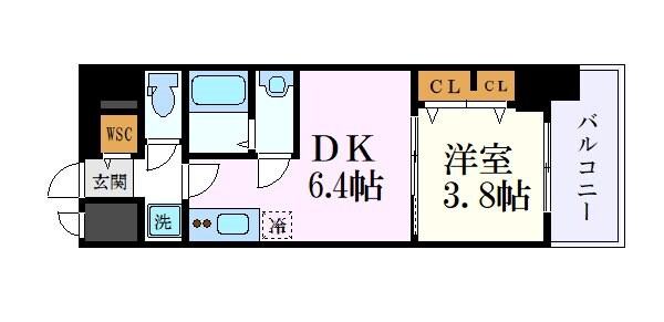 プレサンス今池駅前フェルディノの物件間取画像