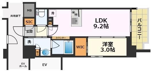 プレサンス　レイズ　千種今池の物件間取画像