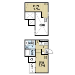 鶴里駅 徒歩14分 1階の物件間取画像
