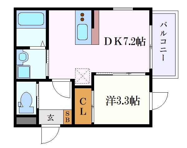 ジュネス上石川町の物件間取画像
