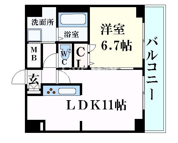 プレサンスNAGOYA桜通ビッグビートの物件間取画像