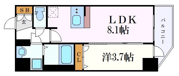 メイクス上前津Ⅲの物件間取画像