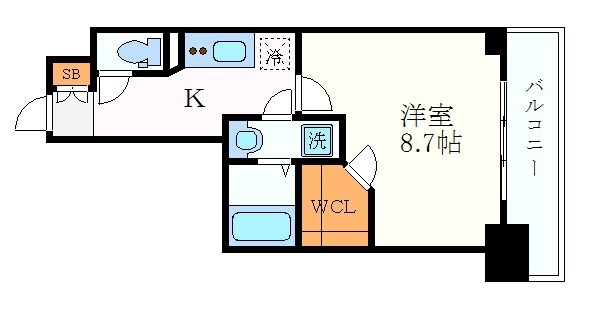 プレサンス栄ライズの物件間取画像