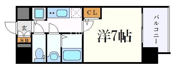 エスリード千種パークフロントの物件間取画像