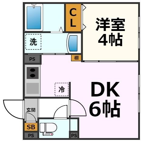 リーデンス名古屋駅西(旧:エスリードコート名古屋駅西)の物件間取画像