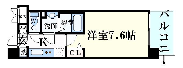 名古屋駅 徒歩5分 3階の物件間取画像