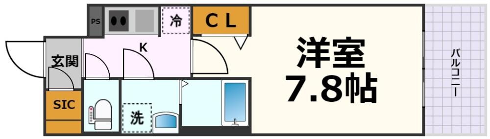 メイクス名駅太閤の物件間取画像