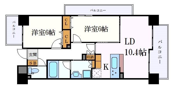 ヴィラエーデル大須の物件間取画像