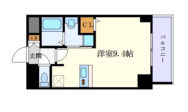 プレサンスNAGOYA桜通ビッグビートの物件間取画像