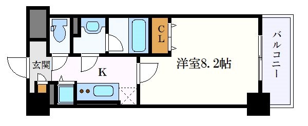 グリーンコート中島の物件間取画像