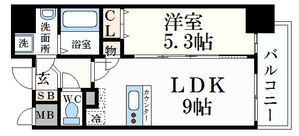 プレサンス丸の内流雅の物件間取画像