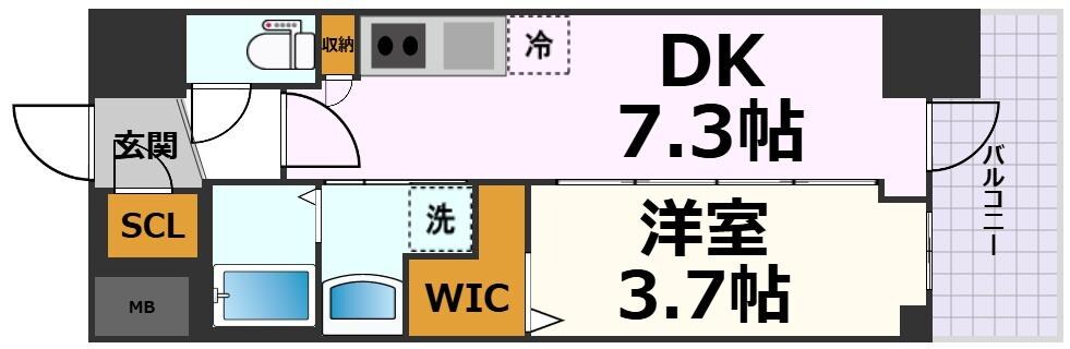 エステムコート名古屋　TWIN　EASTの物件間取画像