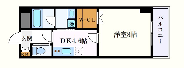 カーサビアンカ黒川の物件間取画像