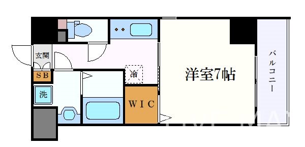 プレイズシード車道の物件間取画像