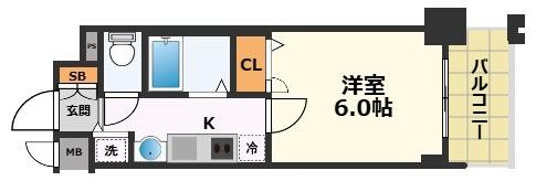 プレサンス名古屋STATIONアブソリュートの物件間取画像