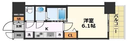 プレサンス太閤通駅前デュプルの物件間取画像
