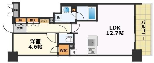 プレサンス名駅南ブリエの物件間取画像