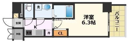 熱田神宮西駅 徒歩1分 14階の物件間取画像