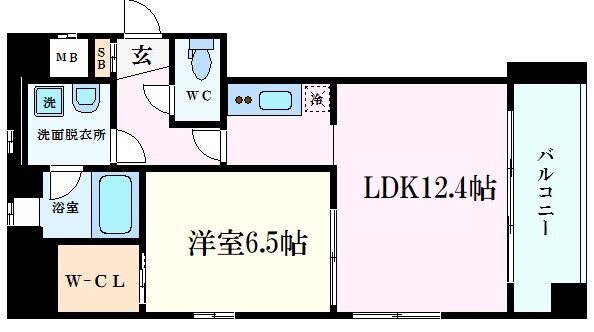 新栄町駅 徒歩6分 6階の物件間取画像