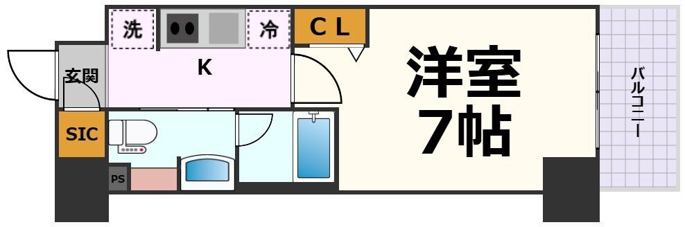 ルネフラッツ黒川Ⅱの物件間取画像