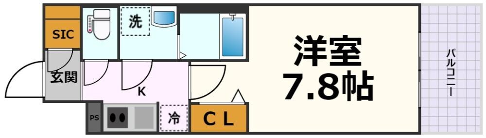 メイクス名駅太閤の物件間取画像