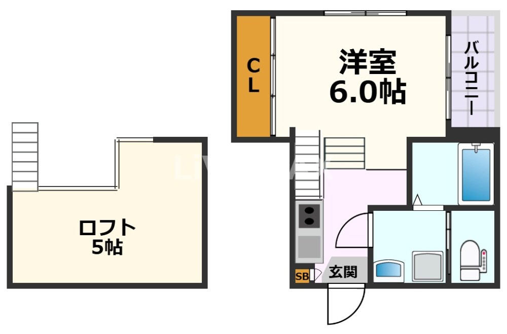 熱田神宮伝馬町駅 徒歩8分 2階の物件間取画像