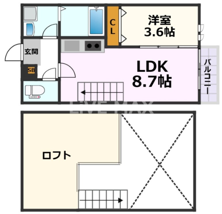 六番町駅 徒歩8分 1階の物件間取画像