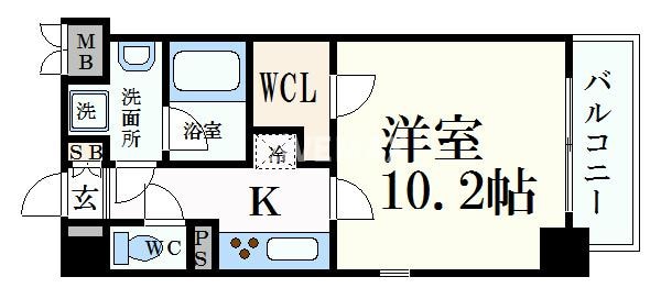 タウンコート御園の物件間取画像