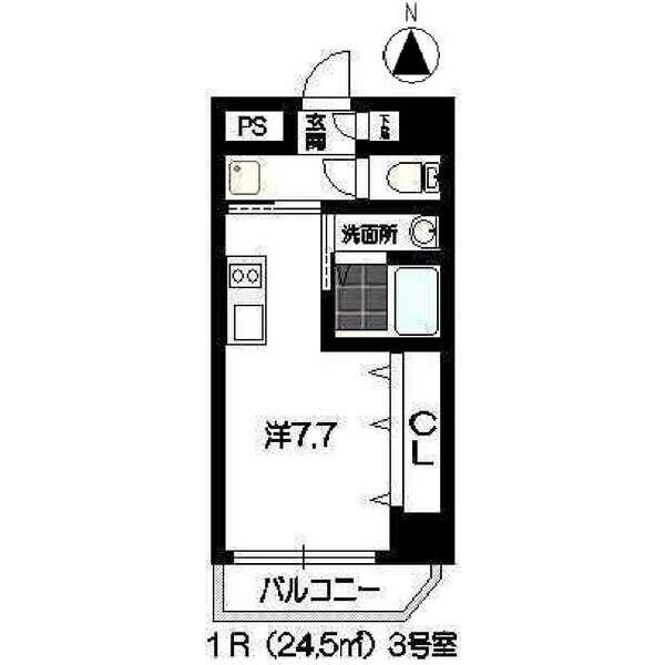 パレット駅西の物件間取画像