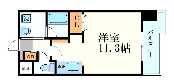 FRENCIA NOIE名駅の物件間取画像