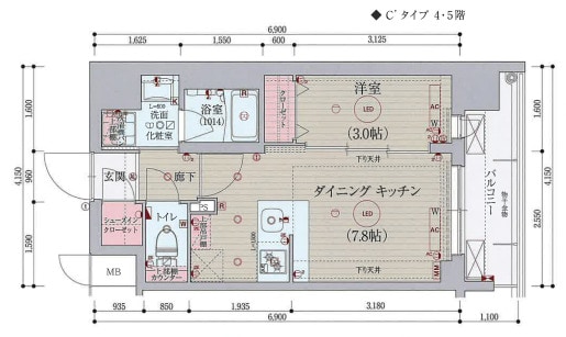 ベラジオ雅び西大路七条の物件間取画像