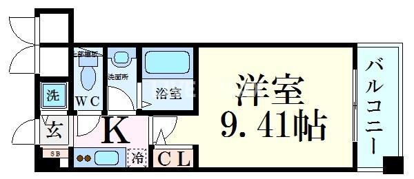 レジディア京都駅前の物件間取画像