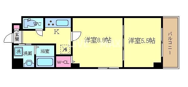 三条双月堂の物件間取画像