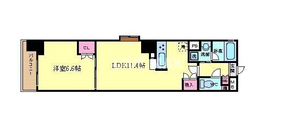 ベラジオ四条烏丸Ⅲの物件間取画像