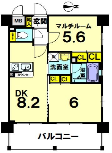 エステムプラザ京都河原町通の物件間取画像