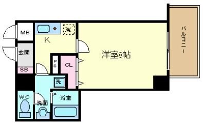 ベラジオ烏丸御池の物件間取画像