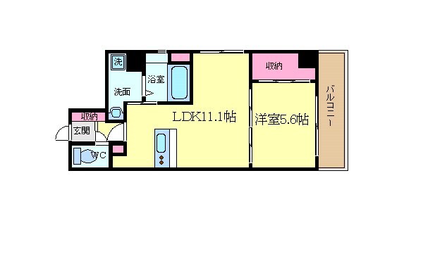 京都市役所前駅 徒歩5分 4階の物件間取画像
