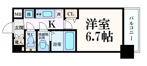 プレサンスTHE KYOTO澄華の物件間取画像