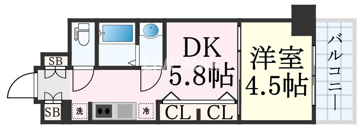 エステムコート京都梅小路公園の物件間取画像