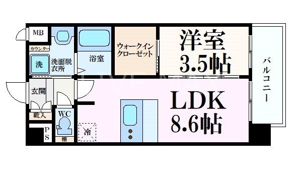 プレサンスTHE　KYOTO　東福寺　EAST　の物件間取画像