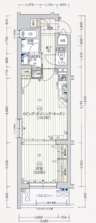 ベラジオ雅び京都烏丸西の物件間取画像