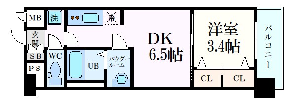 プレサンス十条凛華の物件間取画像