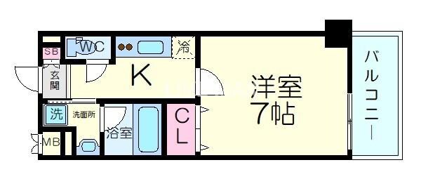 アスヴェル京都東寺前Ⅱの物件間取画像