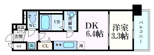 プレサンス十条凛華の物件間取画像