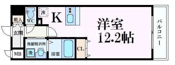 エスリード西小路御池の物件間取画像
