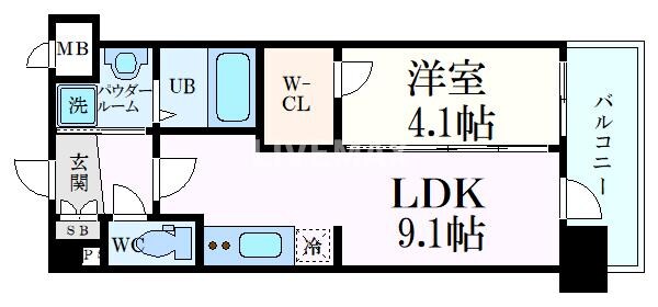 プレサンス十条凛華の物件間取画像