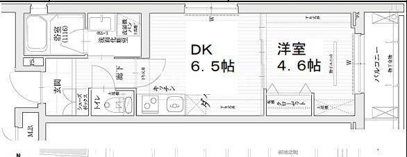 ベラジオ烏丸三条Ⅱの物件間取画像